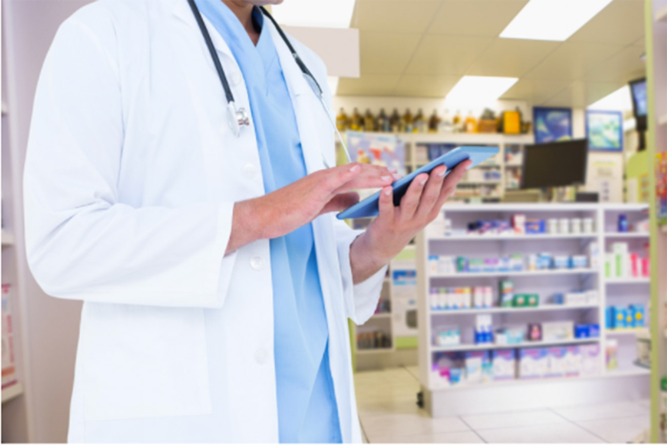 Interior de una farmacia